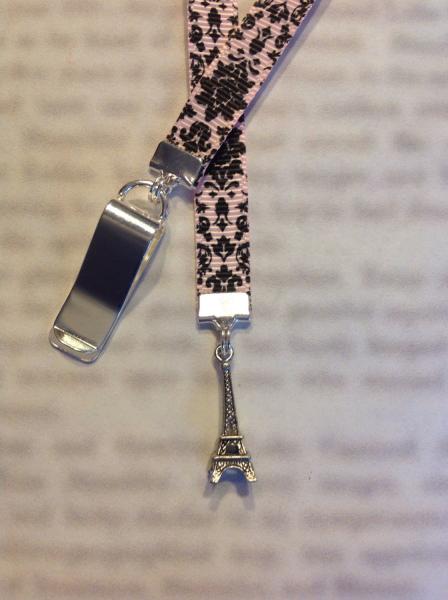 Eiffel Tower Bookmark / Paris / French Bookmark  Attach to book cover then mark page with ribbon. Never lose your bookmark!