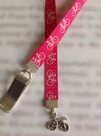 Bicycle bookmark / Bike bookmark / Cyclist bookmark - Attach clip to book cover then mark page with ribbon.
