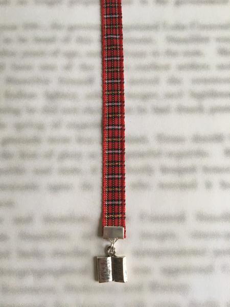 Book Lovers bookmark  - Attach clip to book cover then mark the page with the ribbon. Never lose your bookmark! picture