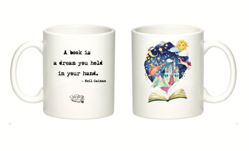 Book Lovers Mug / Neil Gaiman Quote Mug / A Book Is a Dream You Hold In Your Hand Mug / Book Lover Gift / Reader Mug / Book Quote Mug picture