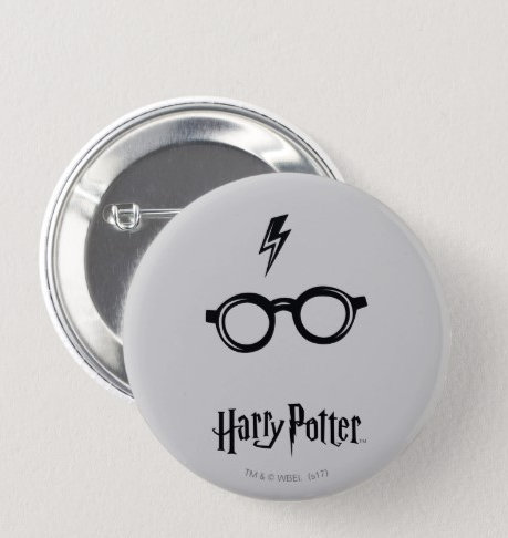 Harry Potter Button / Cute Book Lover Pin / Pinback Button picture