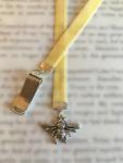Bee bookmark / Bee Keeper bookmark / Cute bookmark  - Attach to cover then mark page with ribbon. Never lose your bookmark!