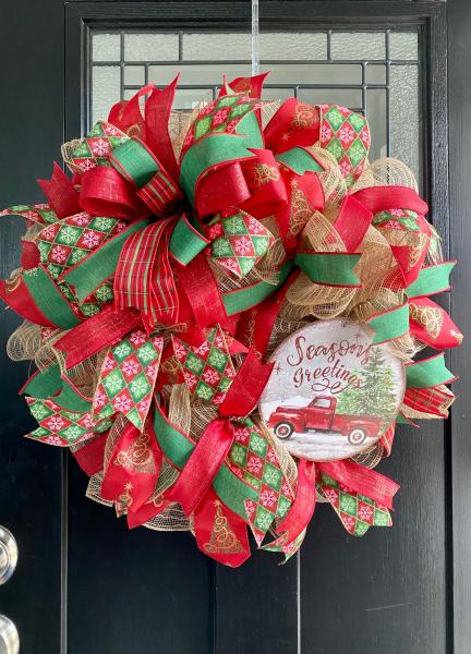 Christmas Wreath - "Season's Greetings" picture