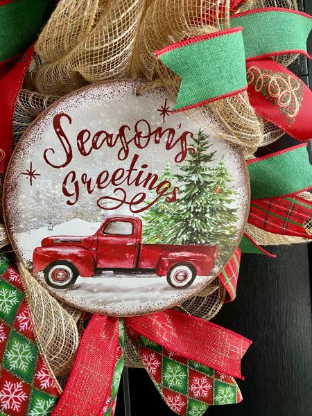 Christmas Wreath - "Season's Greetings" picture