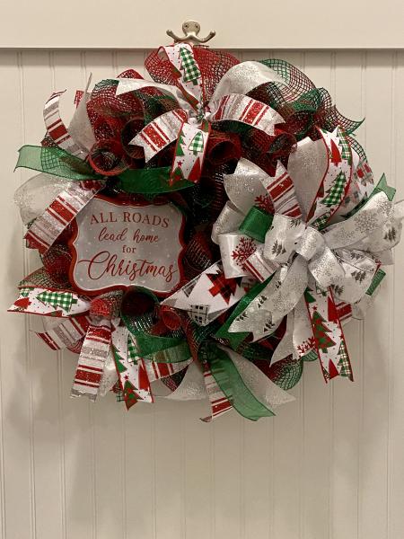 Christmas Wreath - "All Roads Lead Home"