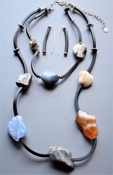 Athena Stone Bead Necklace Set