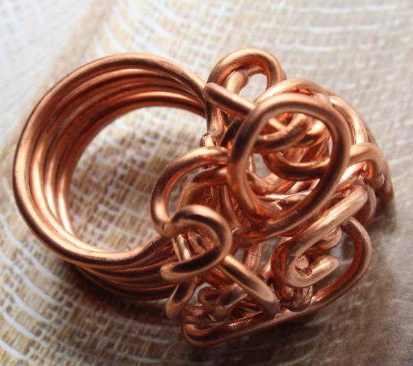 Jasmine Twisted Wire Copper Ring picture