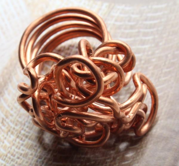 Jasmine Twisted Wire Copper Ring picture