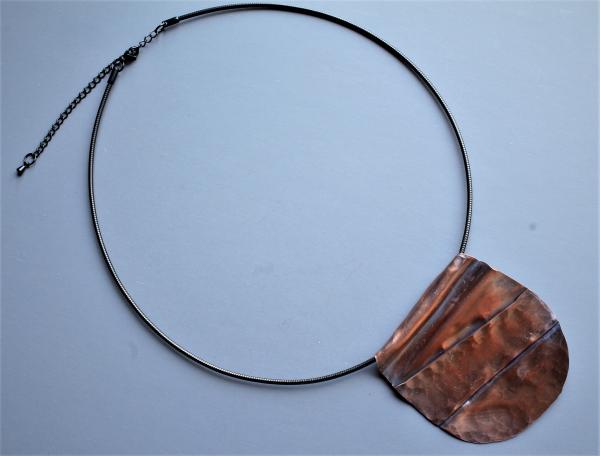 Eden Hammered Copper Pendant Choker picture