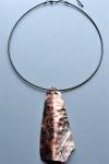 Melody Hammered Copper Pendant Choker