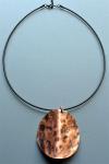 Finley Hammered Copper Pendant Choker