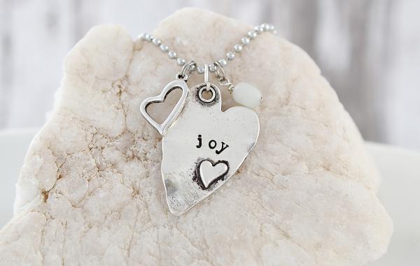 Joy Hand Stamped Necklace
