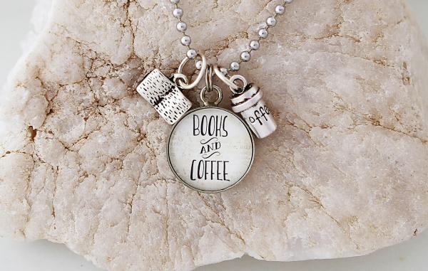 Books & Coffee Necklace