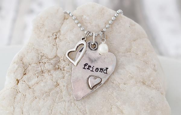 Friend Hand Stamped Necklace picture