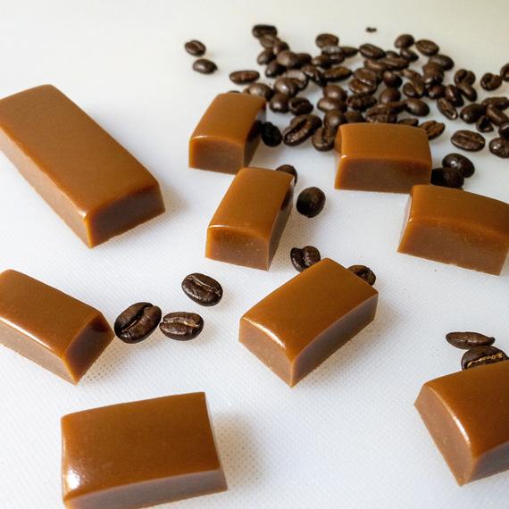 Salted Coffee Caramels
