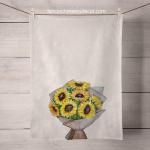 Give Thanks Bouquet Tea Towel