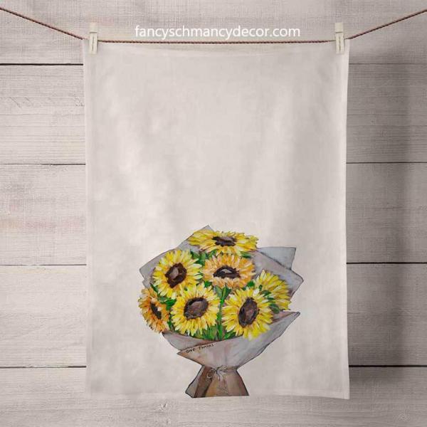 Give Thanks Bouquet Tea Towel