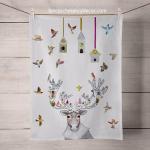 Holiday - Gingerbread Caribou Tea Towel