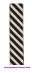 1.5" X 10yd Cotton Linen Diagonal Stripe Wired Ribbon