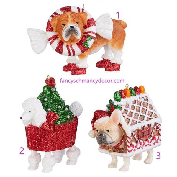 3.75" The Bakery Dog Ornament by RAZ Imports picture