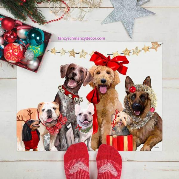 Holiday - Festive Puppy Pack Floorcloth picture