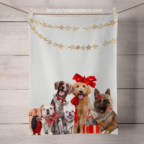 Holiday - Festive Puppy Pack Tea Towel picture