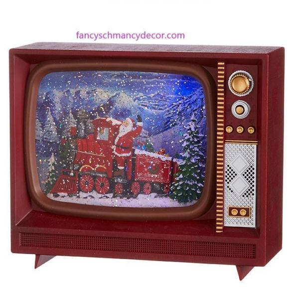 10" Santa Express Musical Lighted Water TV by RAZ Imports picture