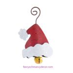 Little Santa Hat Jingle Bell Ornament by The Round Top Collection