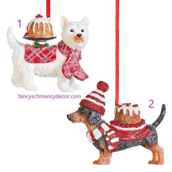 4" Pupcake Dog Ornament Assorted Set of 2 by RAZ Imports picture