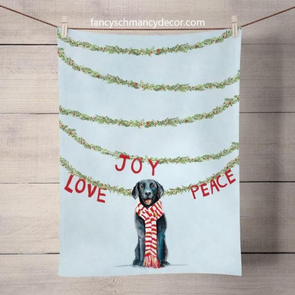 Holiday - Joy Love Peace Tea Towel picture