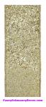 2.5" X 10yd Gold White Metallic Glitter Wired Ribbon