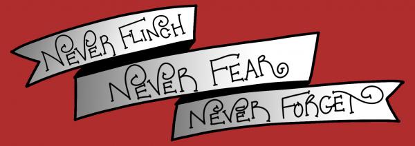 Never flinch - Nevernight Bookmark