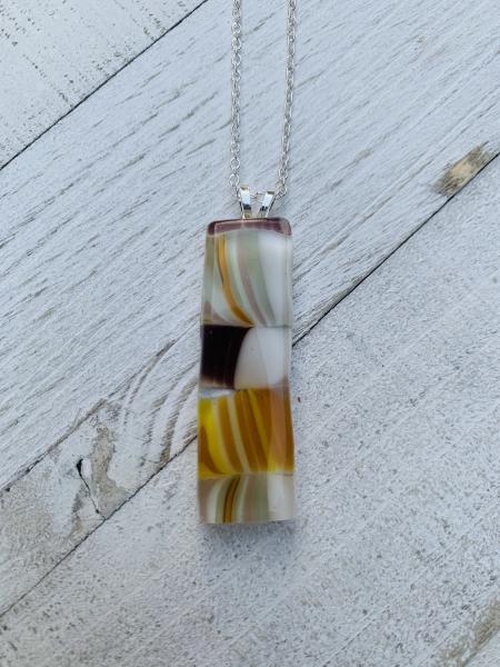 Yellow and tan pendant picture