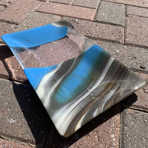Blue/Grey Swirl Platter
