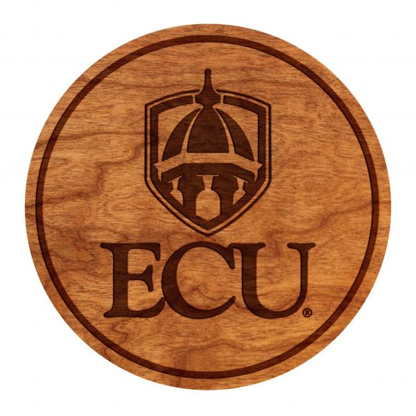 ECU Pirates Coaster Cupola Building over "ECU" picture