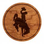 Wyoming Cowboys Coaster Bucking Horse Only