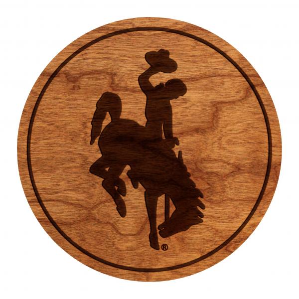 Wyoming Cowboys Coaster Bucking Horse Only picture