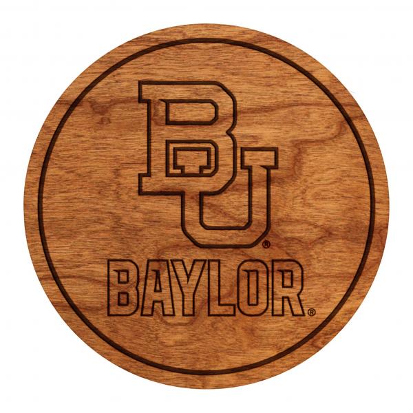 Baylor Bears Coaster "Block BU over Baylor"