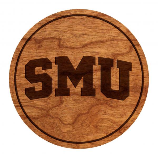 Southern Methodist University Mustangs Coaster Block "SMU"