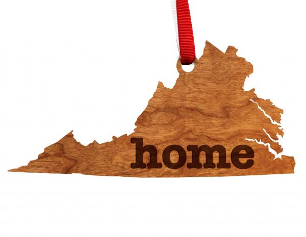 Ornament - "Home" - VA - Cherry