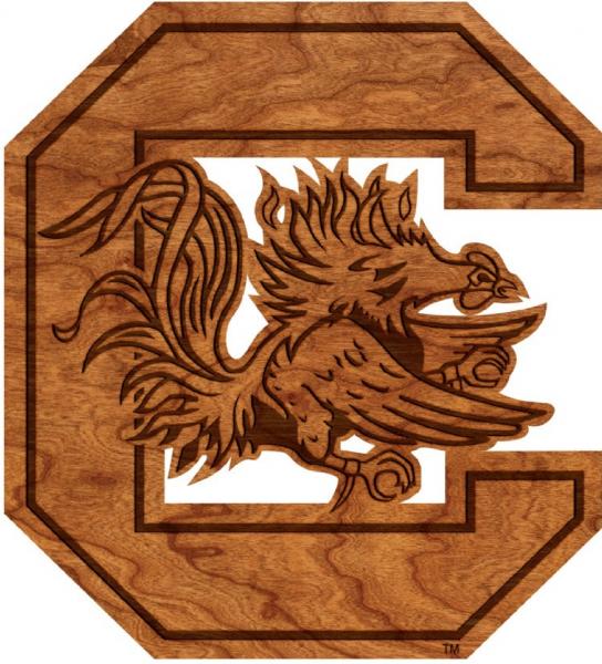 USC - Wall Hanging - Logo - Block C and Gamecock picture