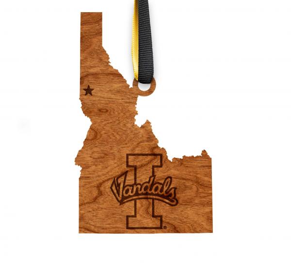 University of Idaho - Ornament - State Map - I Vandal