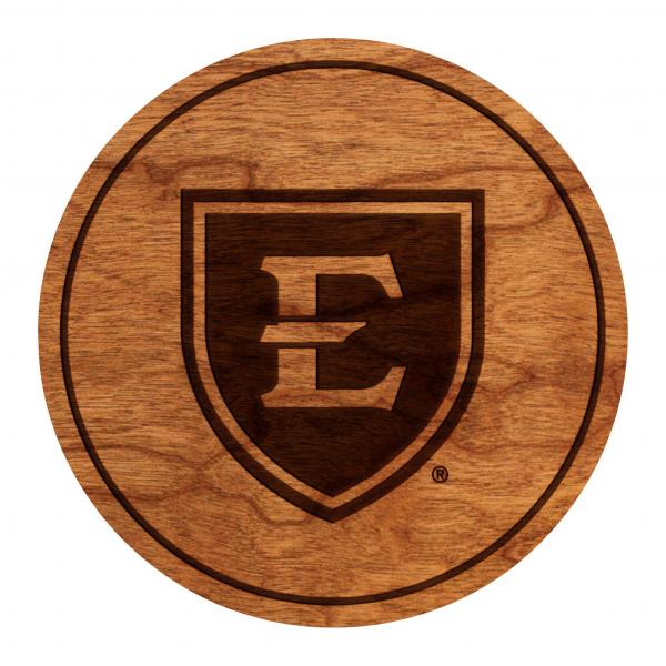 East Tennessee State University Coaster ETSU "E" with Shield