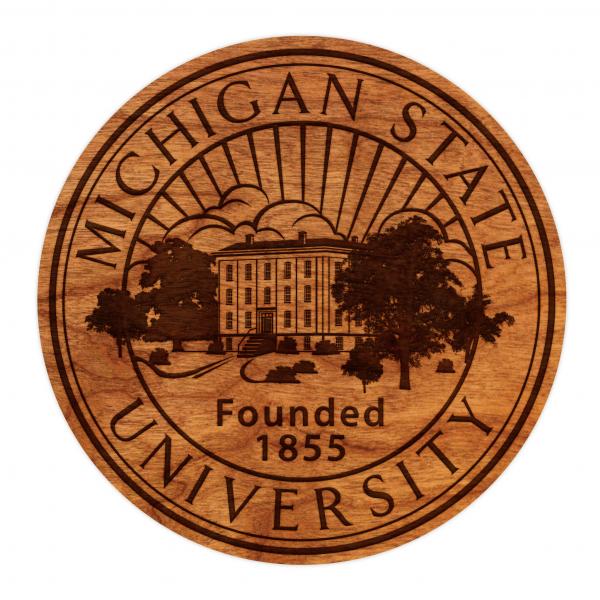 Michigan State Spartans Coaster University Seal picture