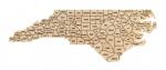 North Carolina Counties Wall Hanging