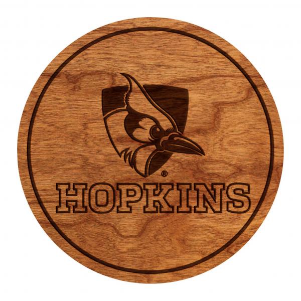 Johns Hopkins Blue Jay Coaster "Hopkins" with Blue Jay picture