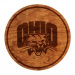 Ohio University Bobcats Coaster Ohio with Cat