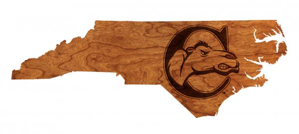 Campbell University - Wall Hanging - State Map - C with Camel picture