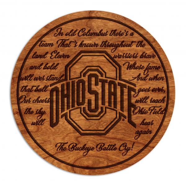 Ohio State Buckeyes Coaster Buckeye Battle Cry with Athletic Logo picture