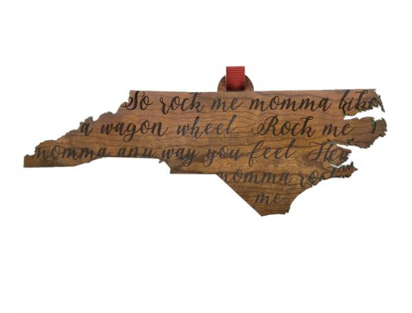 "Wagon Wheel" North Carolina Ornament